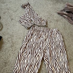 Halter top and pant set